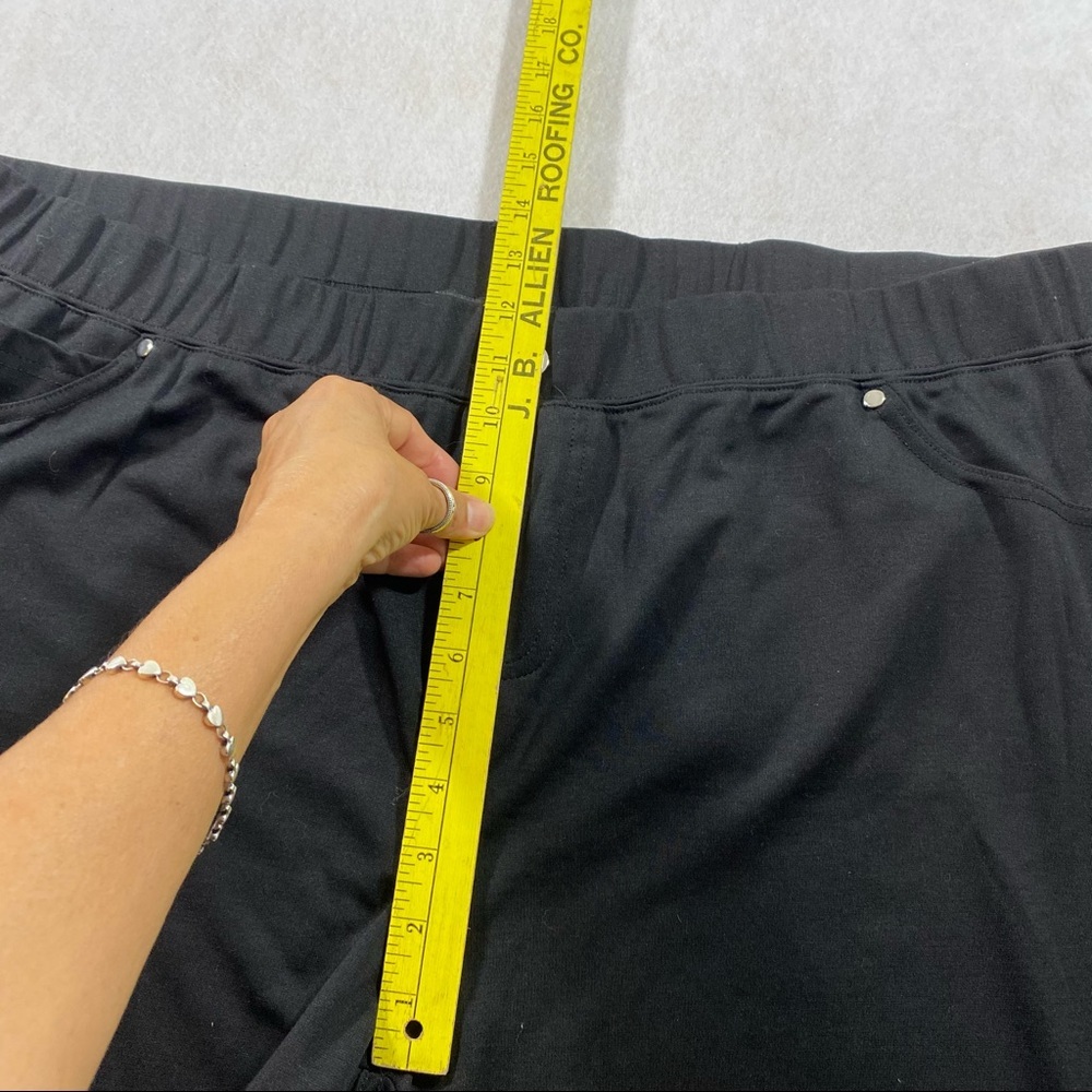 Stretch Comfty Pants Woman Elizabeth & Nicole Black elastic waistband pants - Picture 5 of 14